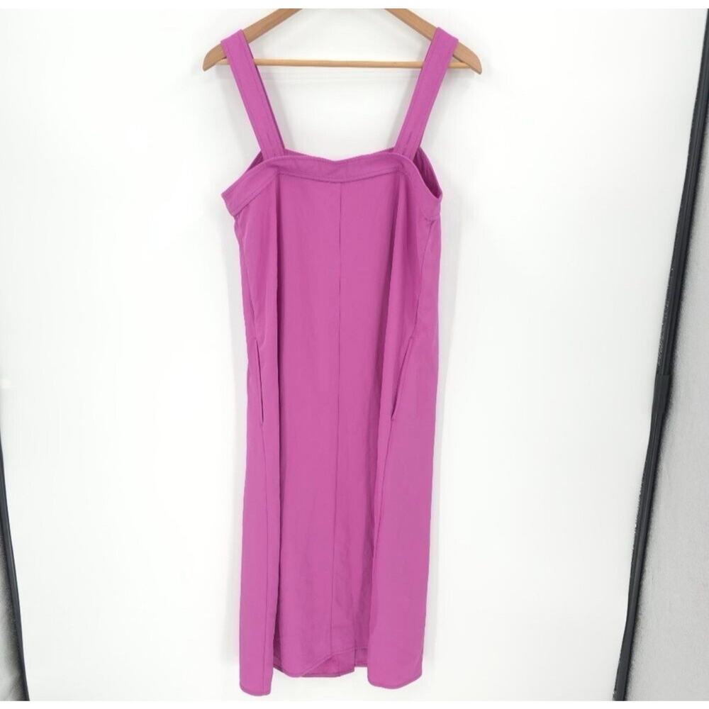Everlane Japanese Goweave Picnic Button Front Midi Dress In Lavender Size 8 EUC - Picture 3 of 7
